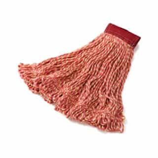 Red, Large Cotton/Synthetic Super Stitch Blend Mop Heads