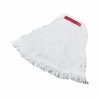 Rubbermaid White, Large Cotton Synthetic Super Stitch Rayon Mop Heads