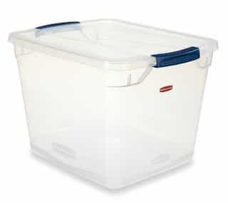 Rubbermaid See-Thru Storage Box with Snap Lid, 30 QT