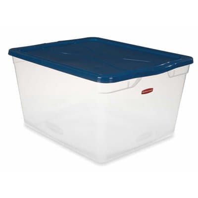 6.5 Quart Rubbermaid Non-Latching Box with Clear Lid