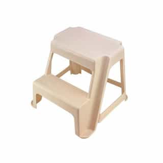 Bisque, Two-Step Stool- 18.9 x 18.4 x 18.8