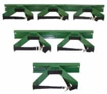 Saf-T-Cart Green Steel Wall Cylinders Brackets