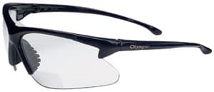 Olympic 1.5 Diopter Safety Glasses with Black Frame and Clear Lens
