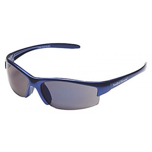 Smith & Wesson Equalizer Safety Glasses with Blue Frame and Blue Mirror Lens