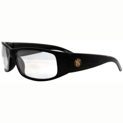 Elite Safety Glasses with Black Frame and Indoor/Outdoor Lens