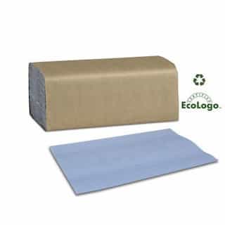 Blue, 250 Count Singlefold Universal Paper Windshield Towel-10.25 x 9.125