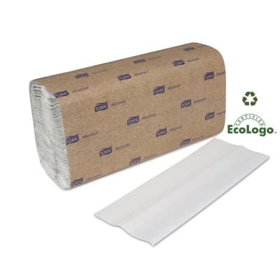 White, 1-Ply C-Fold Towels-.75 x 10.125