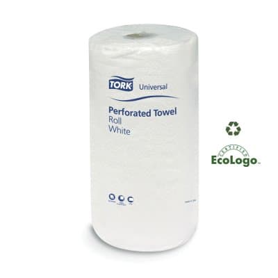 210 Sheet Universal Perforated Towel Roll, 2-Ply, White