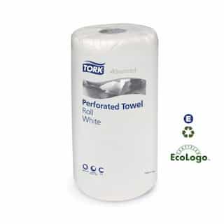 SCA Tissue White, 2-Ply Perforated Roll Towels-1 x 6.75