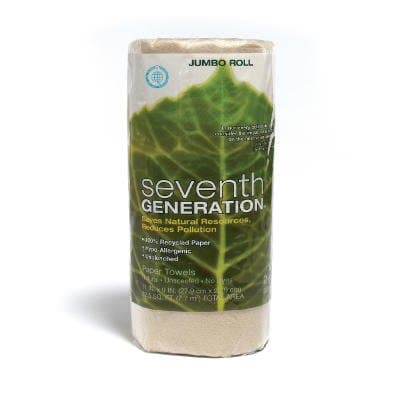 Natural, Recycled Right Size Sheet Towel Rolls-9x11