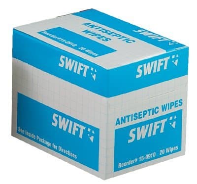Swift First-Aid Benzalkonium Chloride Antiseptic Wipes