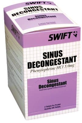 Swift First-Aid henylephrine HCI 5mg Tablets for Nasal Decongestant