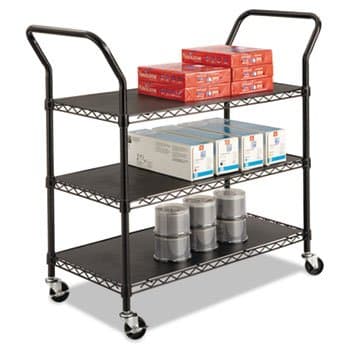 Three Shelved Wire Utility Cart