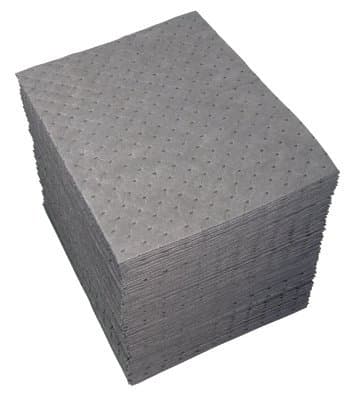 SPC 15"X19" Gray Dimpled Universal Sorbent Pads