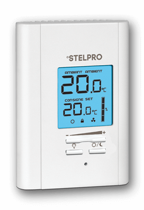 Stelpro Smart Electronic Thermostat, Double Pole, Non-Programmable 