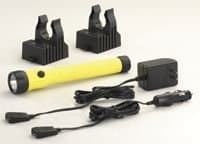Yellow PolyStinger LED Haz-Lo Rechargeable Flashlight