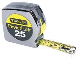 Stanley 25' Powerlock Wide Blade Pocket Measuring Tape Rule