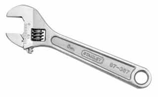 Stanley 6'' Adjustable Wrench with Forged Alloy Steel Body