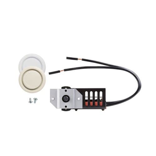 White Built-In Single Pole Thermostat for Stelpro Wall Fan Heater