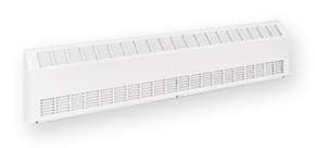 800W, White Sloped Commercial Basedboard Heater, 277 V, 200 W Per Linear Foot