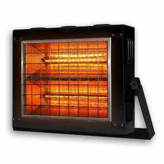2000W Black, Weather-Resistant Infrared Radiant Heater 240 V