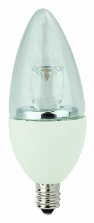 5W LED B11 Bulb, Dimmable, Blunt Tip, E12, 300 lm, 120V, 2700K, Clear