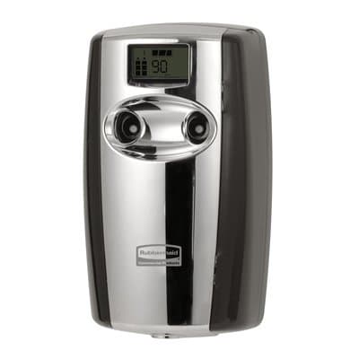 Rubbermaid Microburst Duet Air Freshener Dispenser, Black/ Chrome