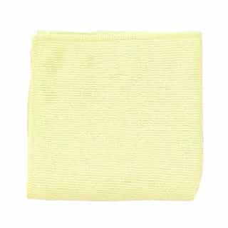 Boardwalk Unisan Lightweight Microfiber Yellow Cleaning Cloths