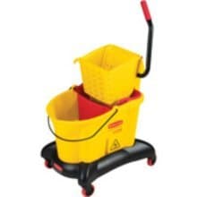Yellow, Pro-Pac Side-Squeeze Wringer/Bucket Combo- 8.75 Gallon