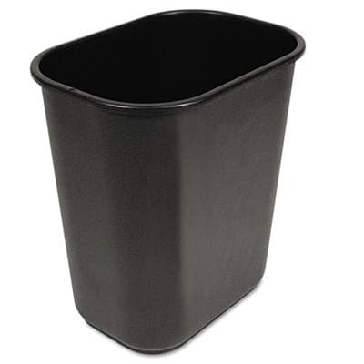 Black, 28 Quart Soft-Sided Wastebasket