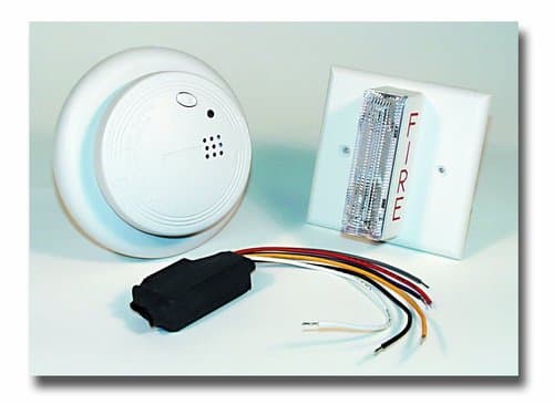 USI Smoke Detector & Fire Alarm Kit For The Hearing Impaired
