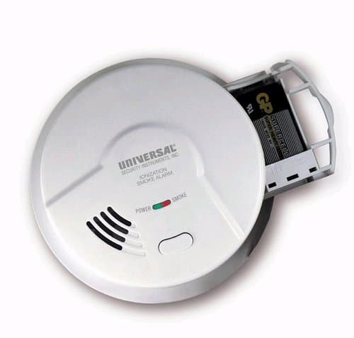 Ionization Smoke and Fire Alarm,  Lithium 9V Battery