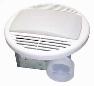 USI Bathroom Exhaust Fan w/ Custom-Designed Motor & Light, 60 Sq. Ft, 50 CFM