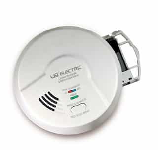 USI Carbon Monoxide & Natural Gas Detector, 120V Hardwired w/ Battery
