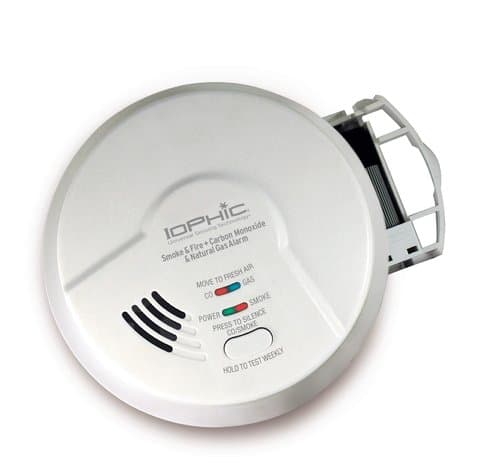 4-in-1 IoPhic Smart Smoke Detector, Fire, Carbon Monoxide & Natural Gas Alarm