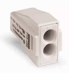 Wago Light Gray 2-Port Pushwire Connectors For EEX e Application In Hazardous Area