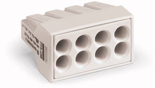 Wago Light Gray 8-Port Pushwire Connectors For EEX e Application In Hazardous Area