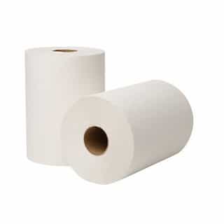 EcoSoft Universal Roll Towels, 8 in x 425ft, White