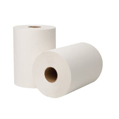 Wausau EcoSoft Universal Roll Towels, 8 in x 425ft, White