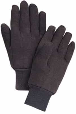Large Knit-Wrist Poly/Cotton Jersey Gloves