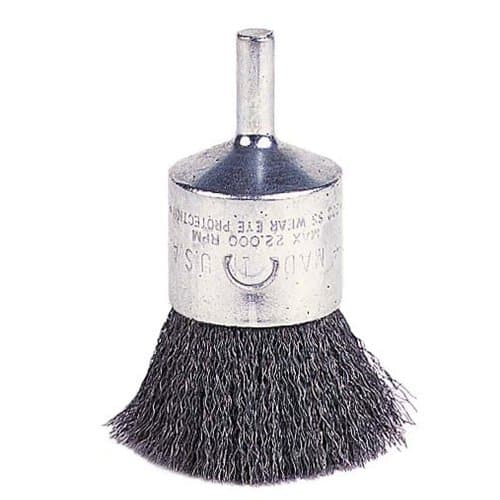 Weiler 1" Crimped Wire End Brush for Wire Size .0104"