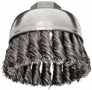 Weiler 4" Single Row Knot Wire Cup Brush