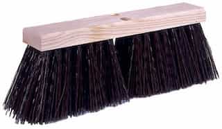 18" Brown Synthetic Hardwood Street Broom