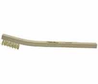 Small Hand Wire Scratch Brush with Brass Bristles