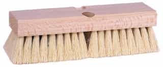 Weiler 10" Cream Colored Deck Scrub Brush Synthetic Bristles