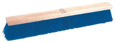 24" Stiff Blue Polypropylene Hardwood Contractor Broom