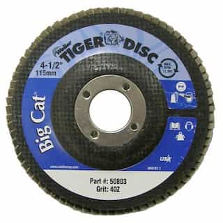 Weiler 4-1/2" Big Cat Abrasive Flat Flap Disc with 80 Grit