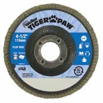 Weiler 7" Type 29 Tiger Paw Coated Abrasive Flap Discs