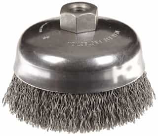 Weiler 6" Crimped Wire Cup Brush