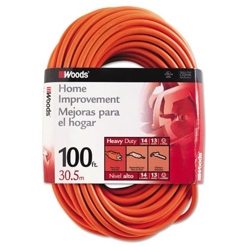 Woods Wire Outdoor Round Vinyl Extension Cords 100 ft